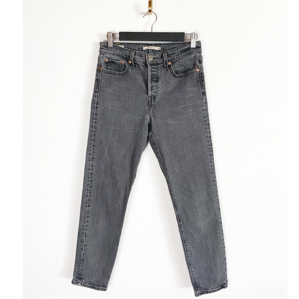 Levi Womens Wedgie High Rise Jeans Light Black size 26